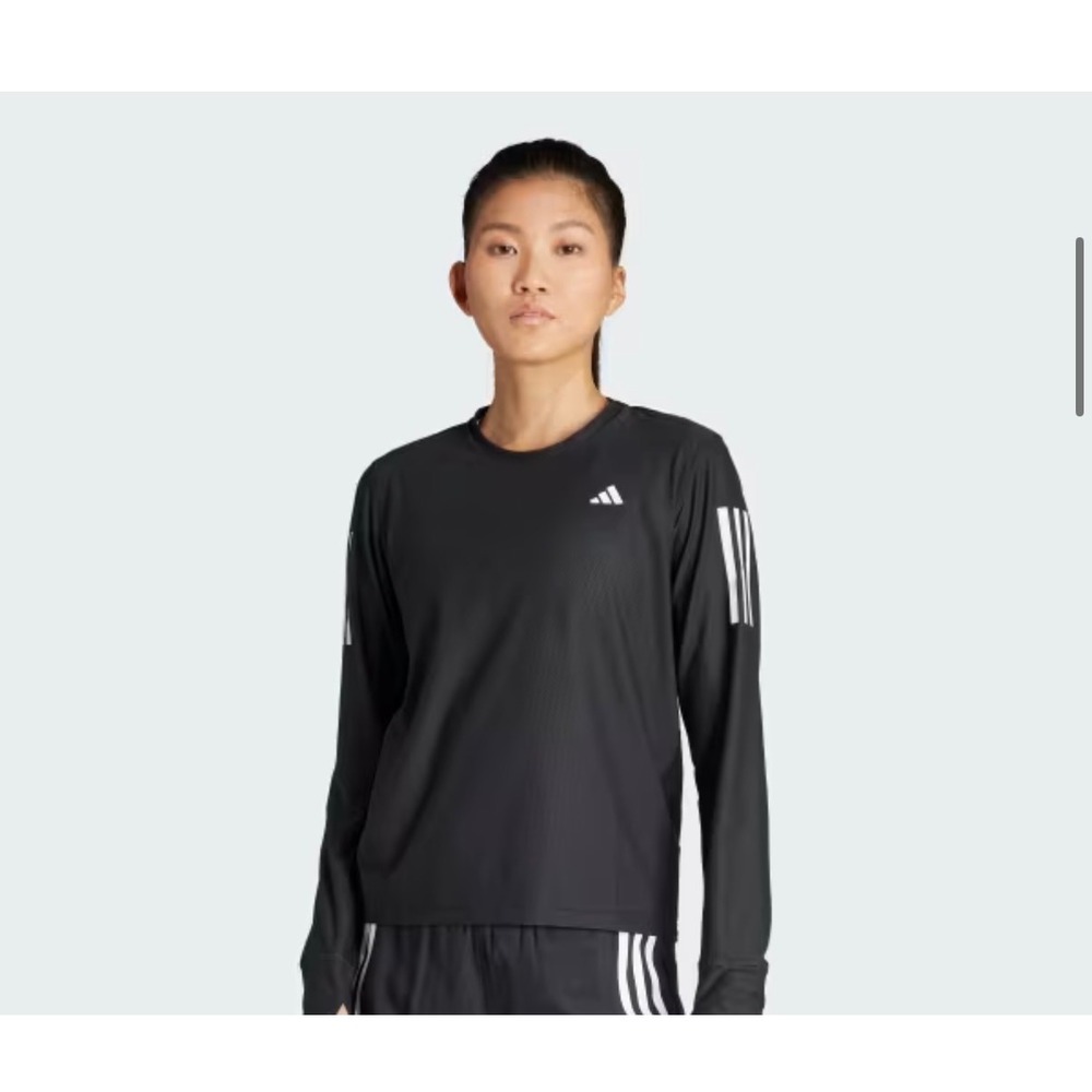 adidas Women's Own The Run Long Sleeve Tee – Black – Size Small – NWT